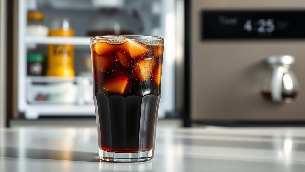 iced coffee storage duration