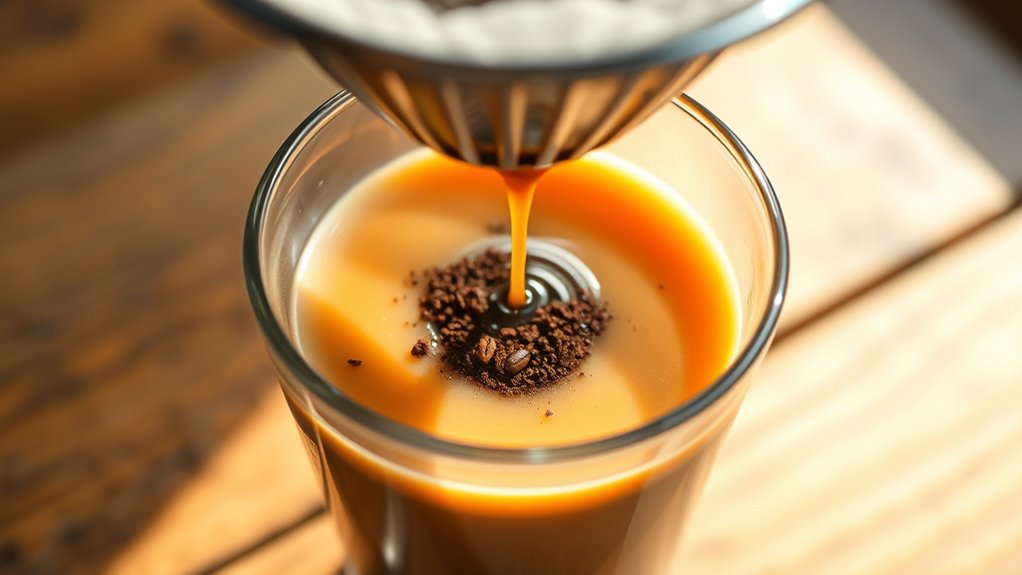 intense flavorful coffee brewing