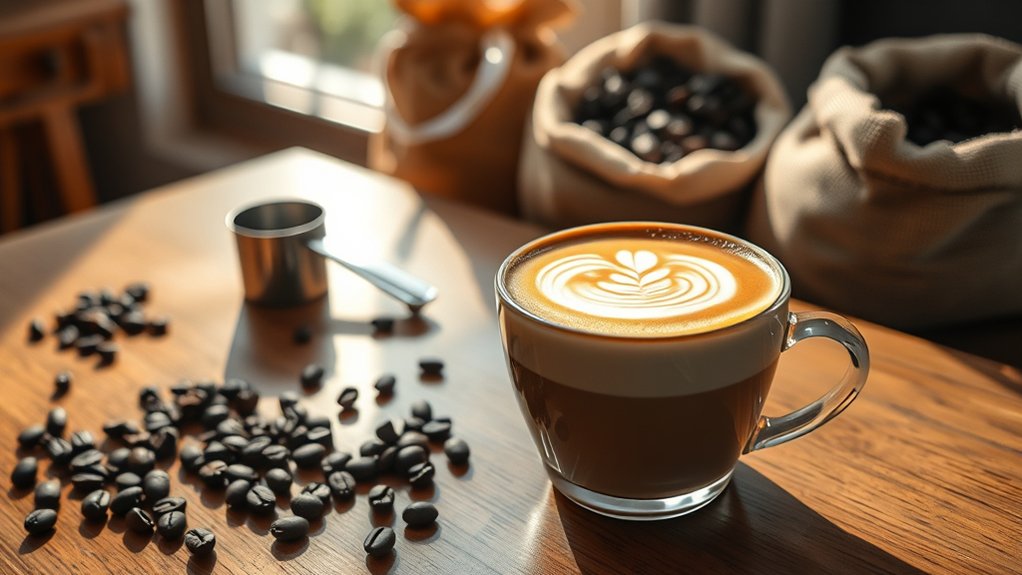 latte caffeine content explained