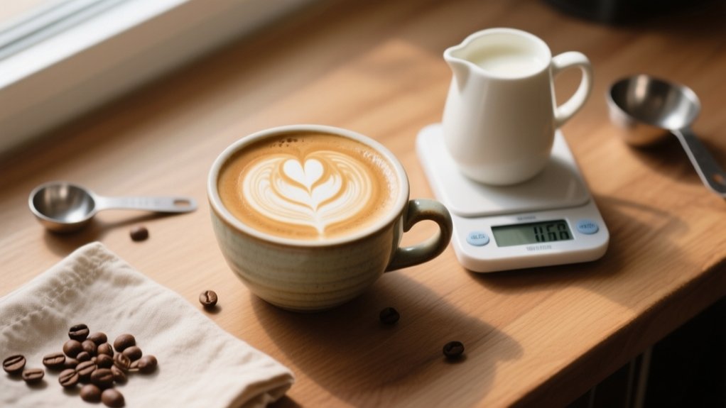 latte milk measurement guide