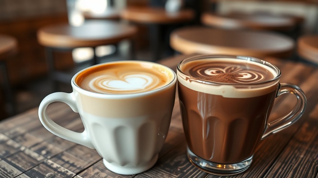 latte vs mocha flavor comparison