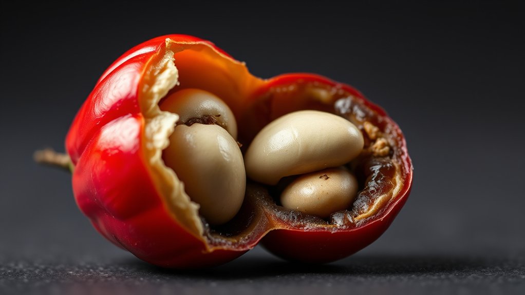 layers of coffee cherry