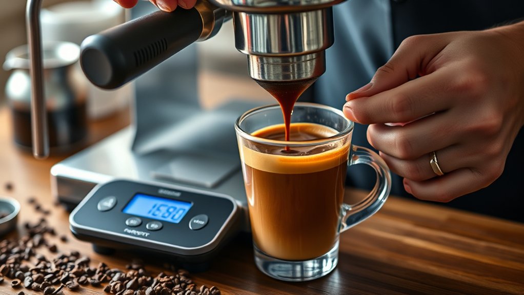 measure espresso by weight
