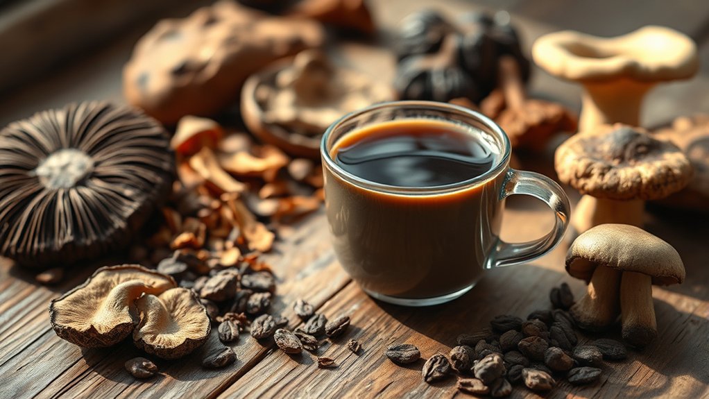 medicinal mushrooms in coffee
