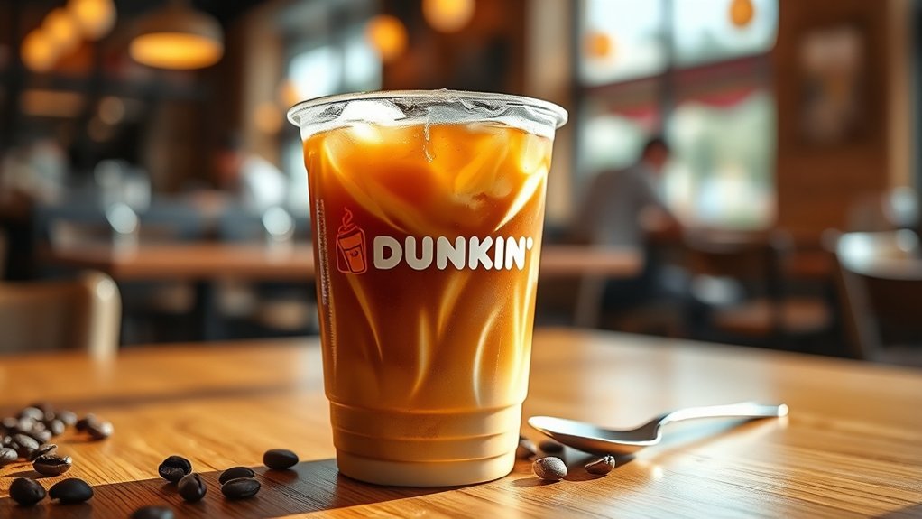medium iced coffee caffeine