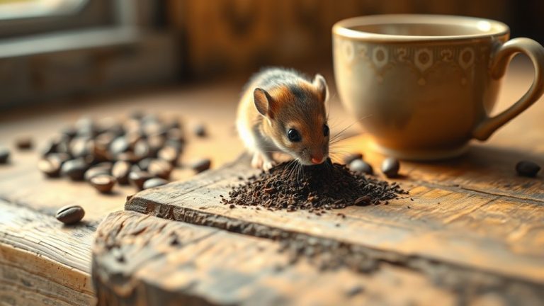 mice avoid coffee grounds