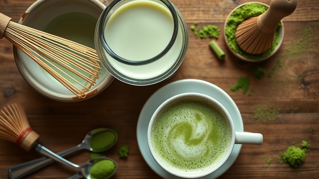 milk choice influences matcha