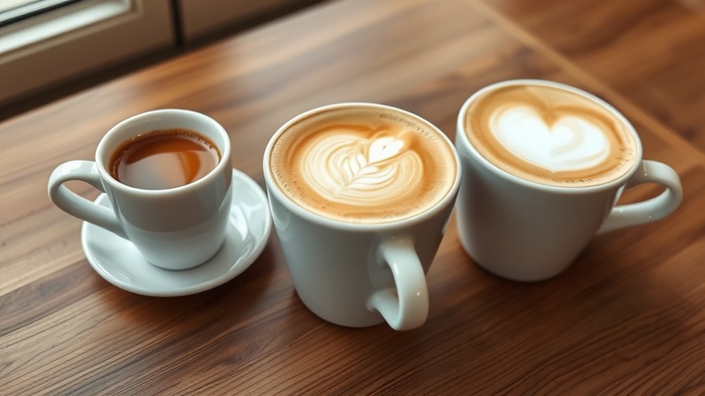 milk to espresso ratio variations