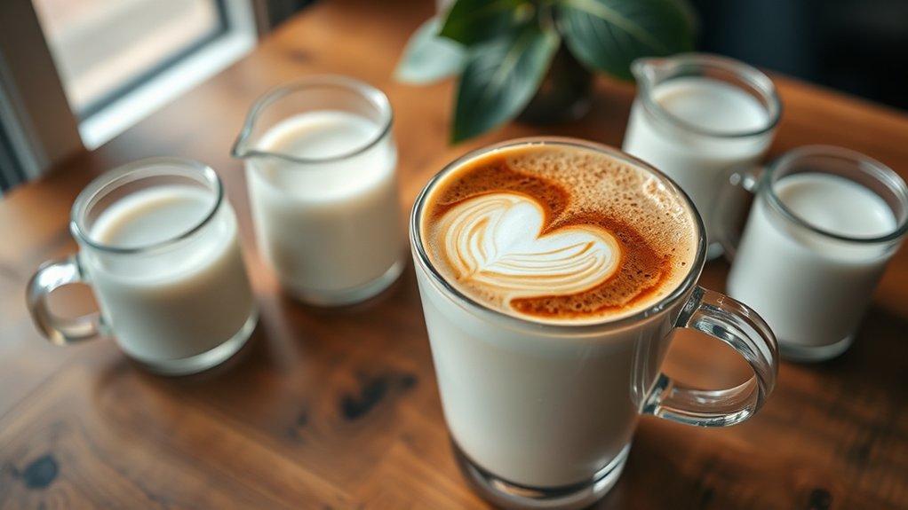 milk type influences latte flavor