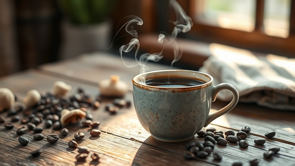 mushroom coffee preserves fasting