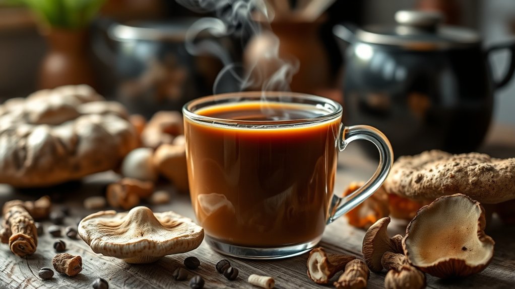 mushroom infused coffee benefits