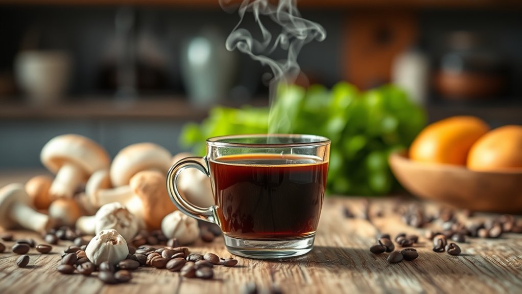 mushroom infused coffee benefits
