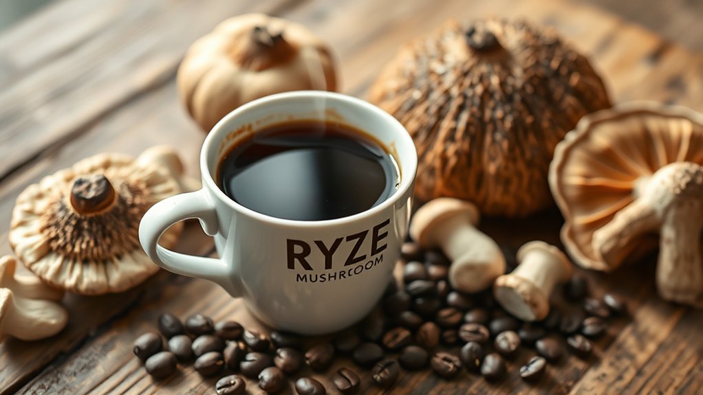 mushrooms modulate caffeine effects