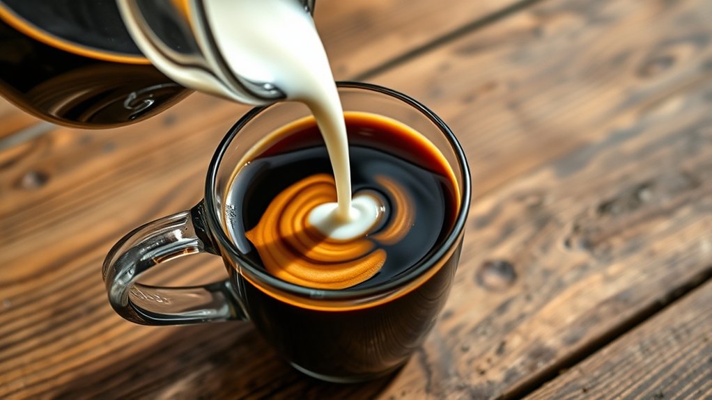 optimal cream to coffee ratio