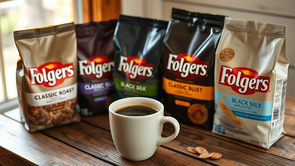 popular folgers coffee varieties