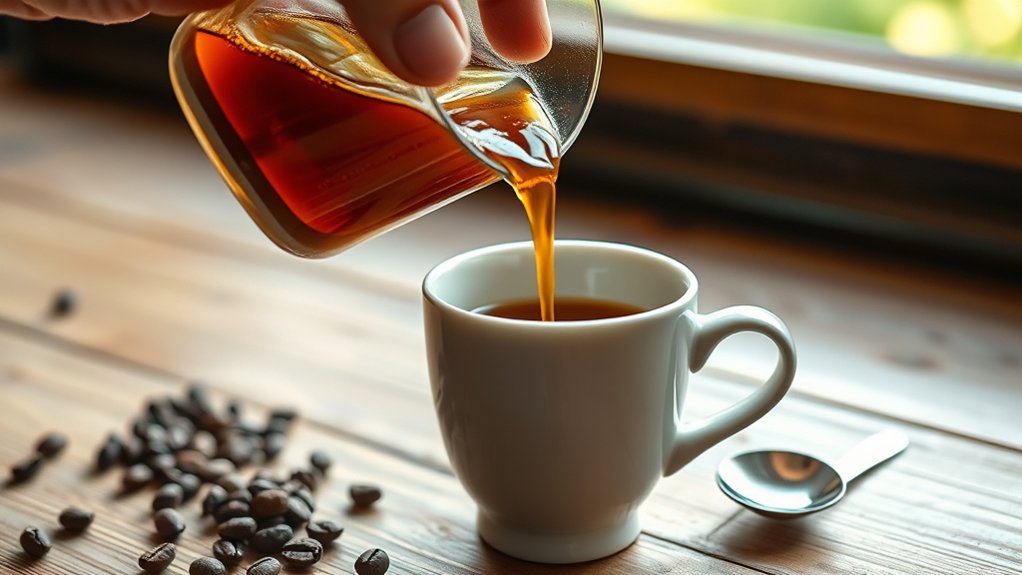 pour gently serve immediately