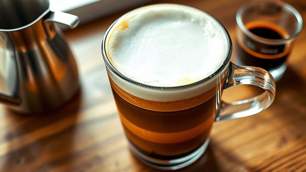precise espresso milk foam