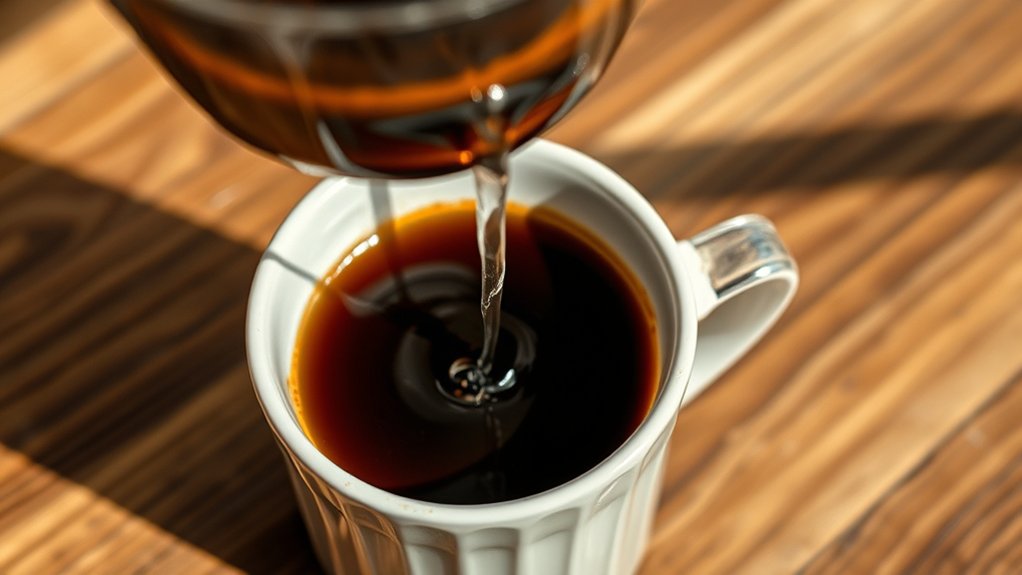 precise pouring enhances flavor