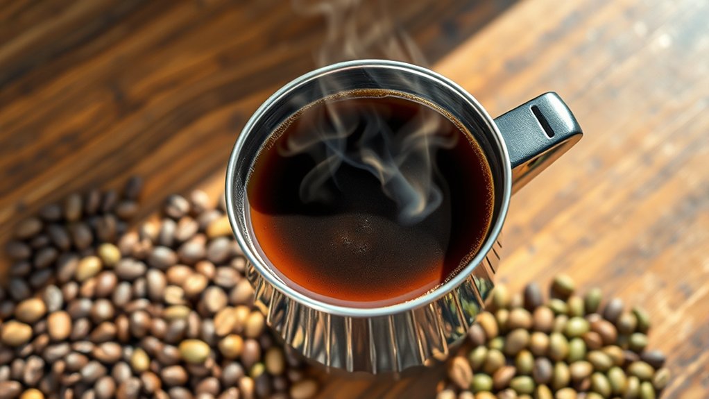 robusta has higher caffeine