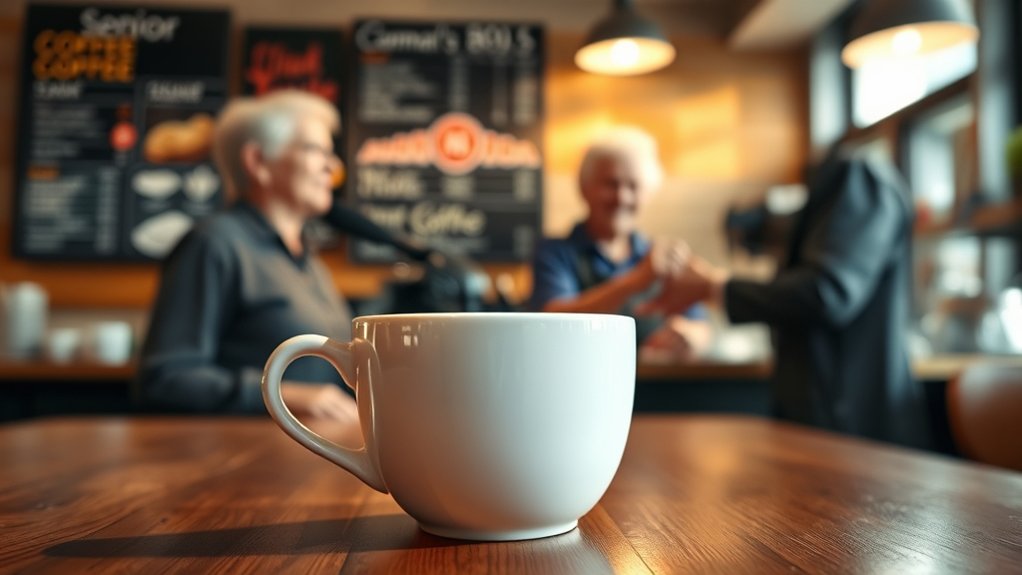 senior coffee discount details
