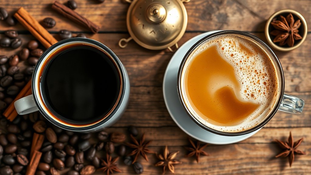 simmered spices versus extracted coffee