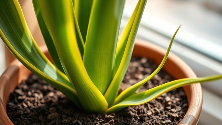 snake plants and coffee