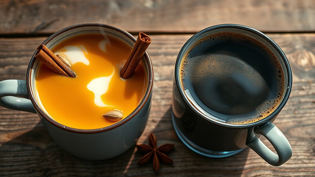 spiced black tea infusion