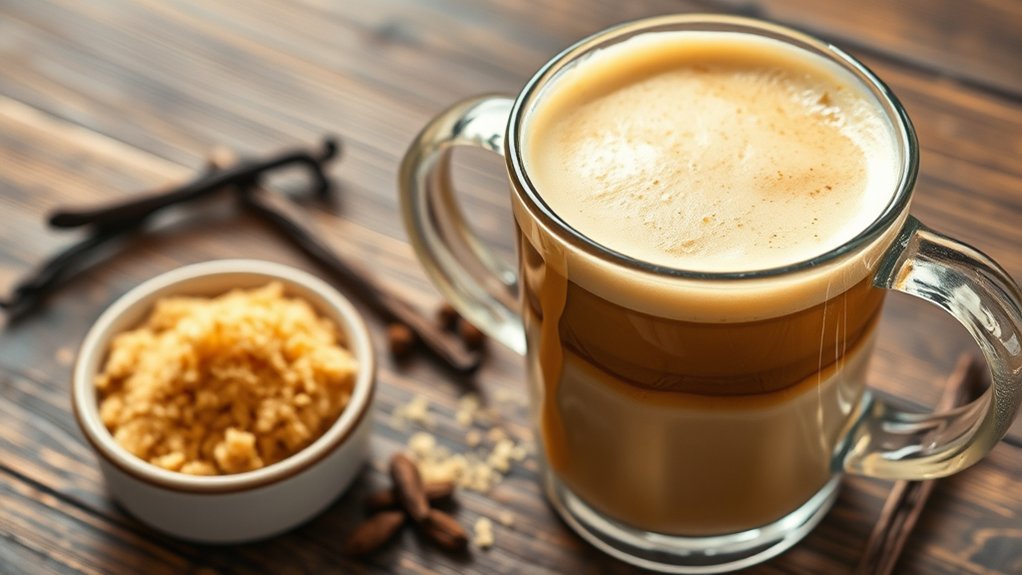 sweet vanilla caramel latte