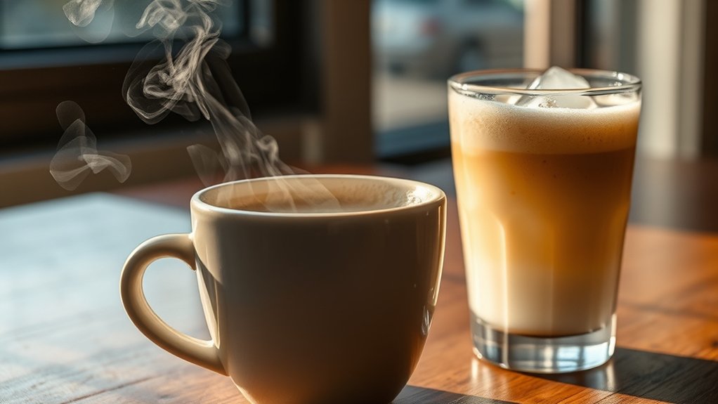 temperature influences latte experience