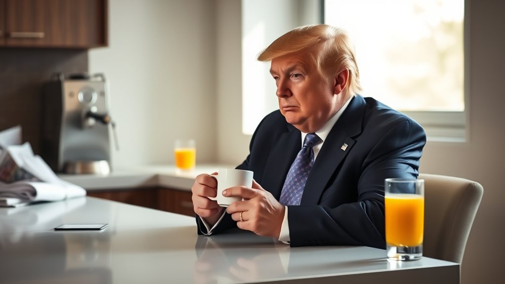 trump never drinks coffee