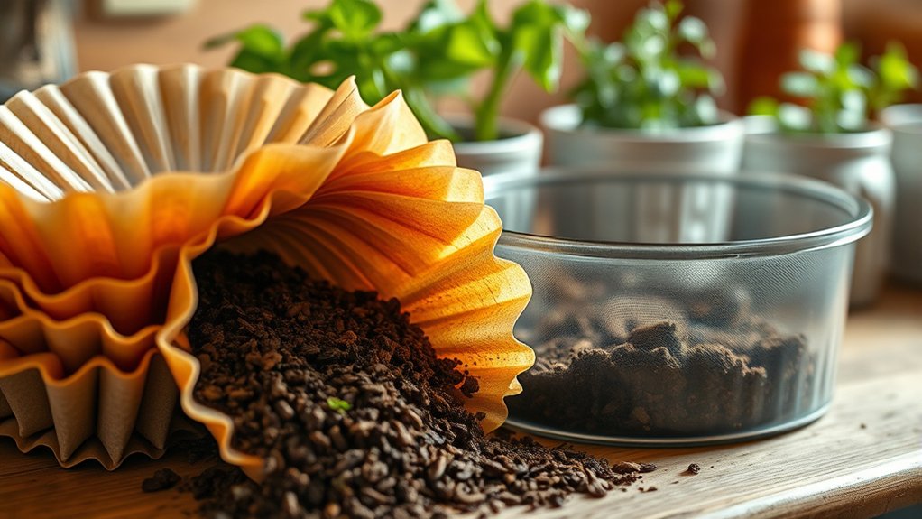 unbleached filters decompose faster
