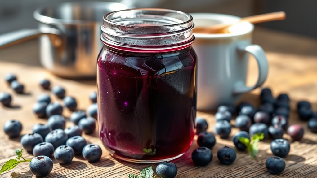 use ripe fresh blueberries