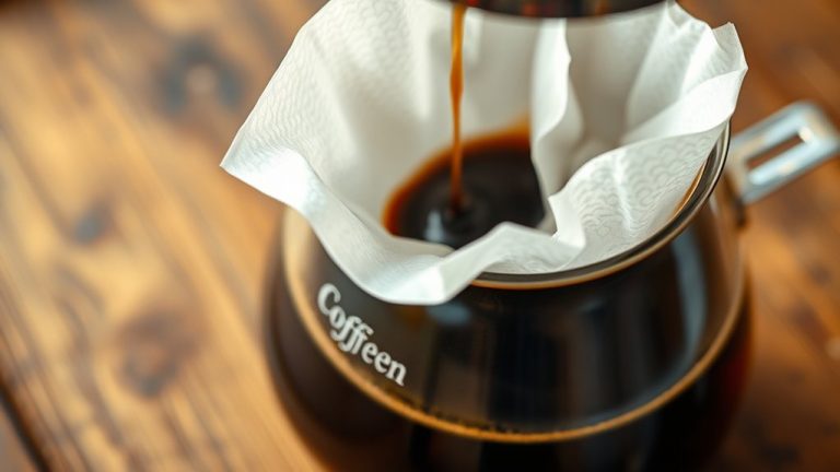 using paper towel filters