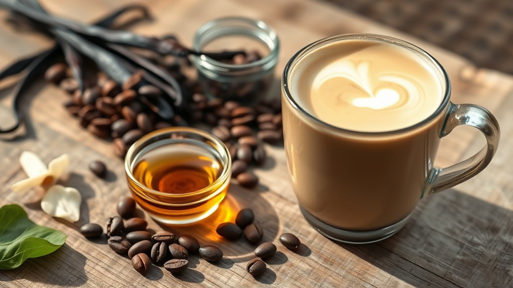 vanilla coffee sweetness balance