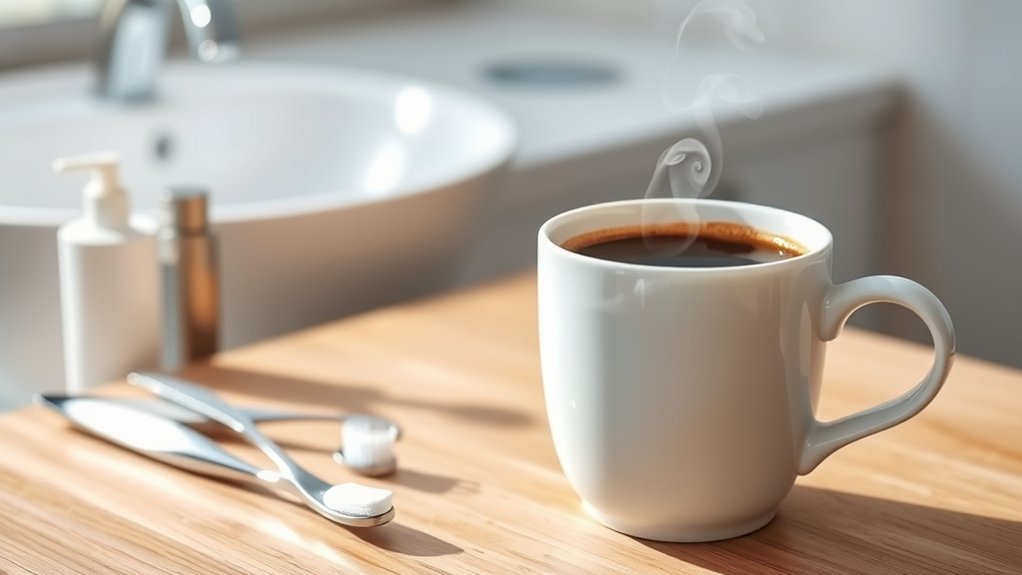 wait before drinking coffee