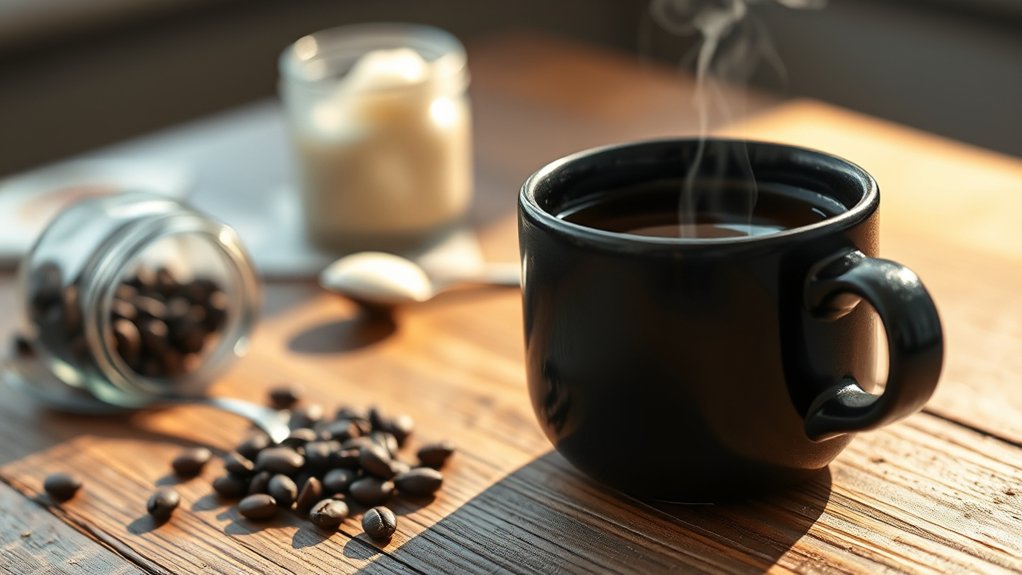 black coffee is low calorie