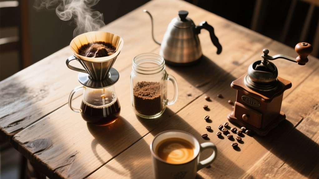 brewing coffee without equipment