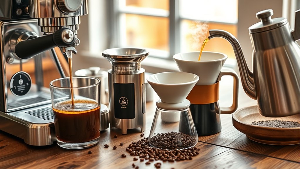brewing times for coffee methods