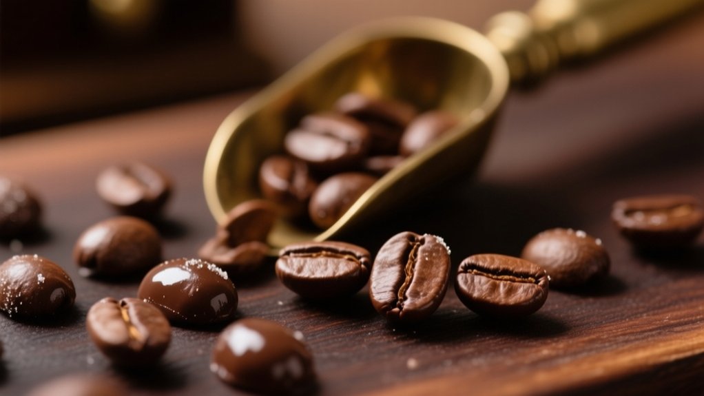 caffeine content in chocolate covered beans