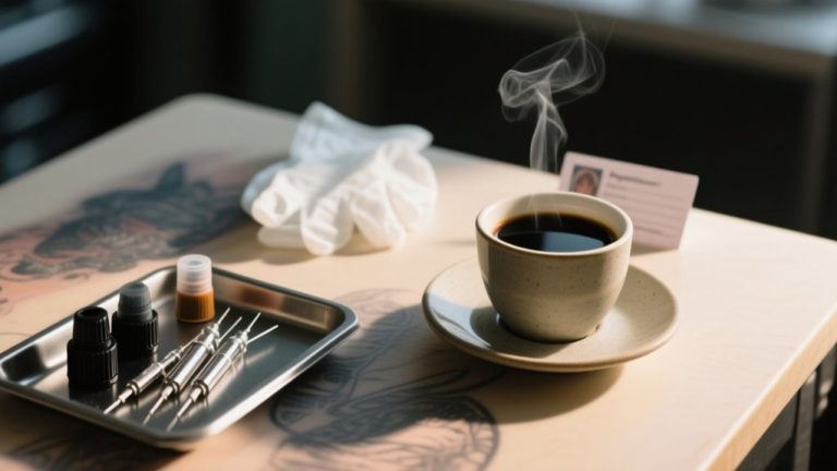 caffeine effects on tattooing