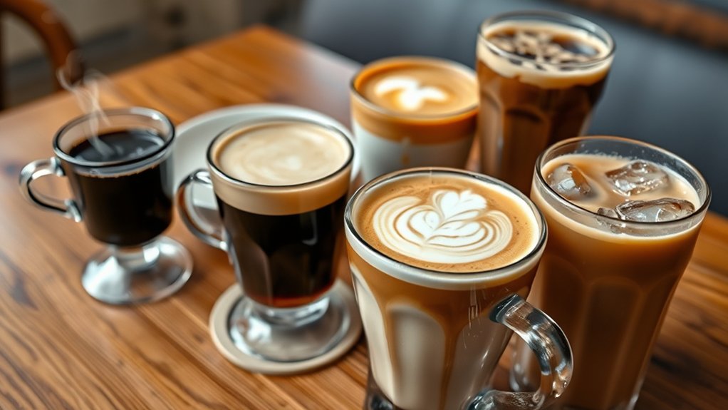 calorie counts in coffee
