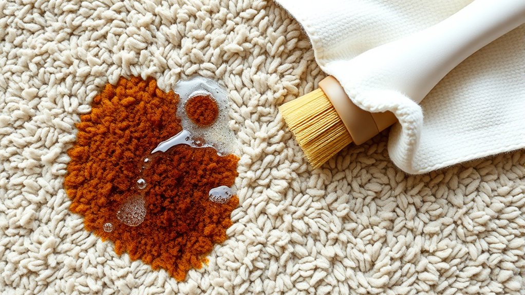 carpet materials influence stain removal