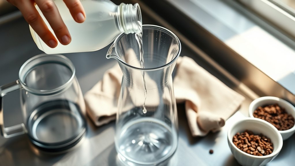 clean and prepare coffee maker