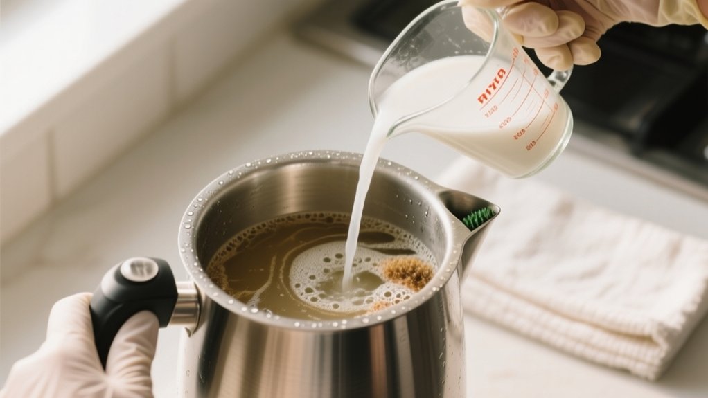 clean coffee pot vinegar