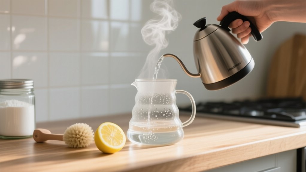 clean glass coffee pot