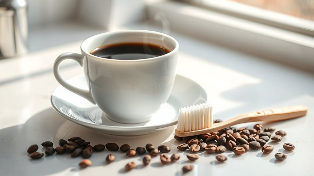 coffee erodes enamel stains