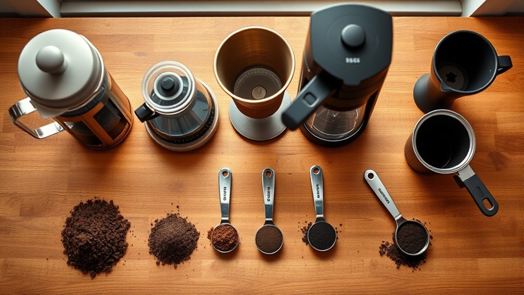 coffee grounds by method
