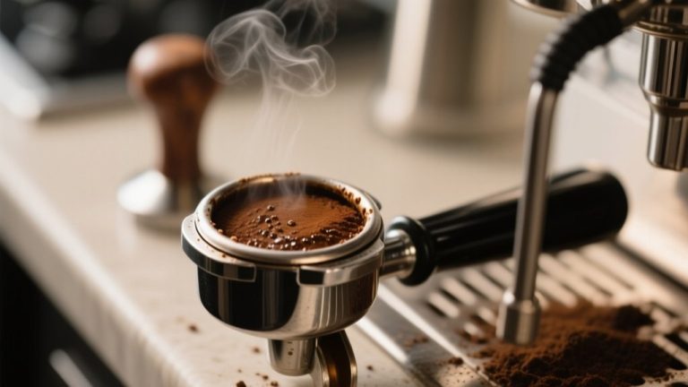 coffee grounds in espresso