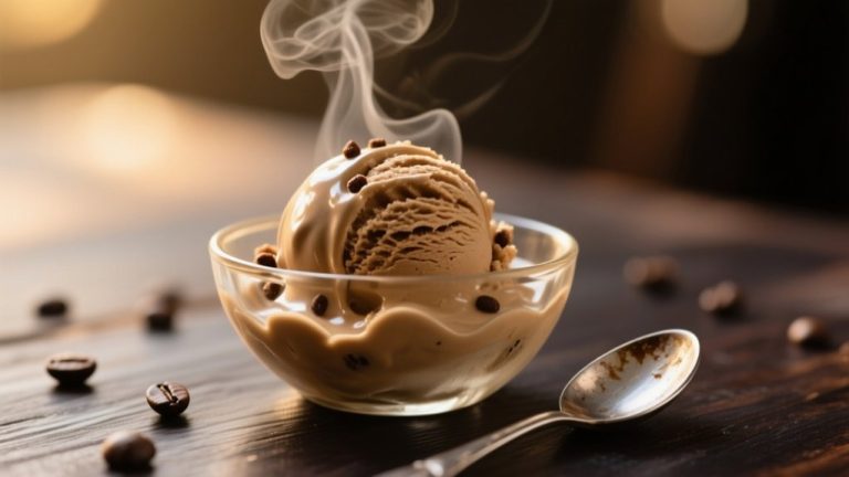 coffee ice cream caffeine content
