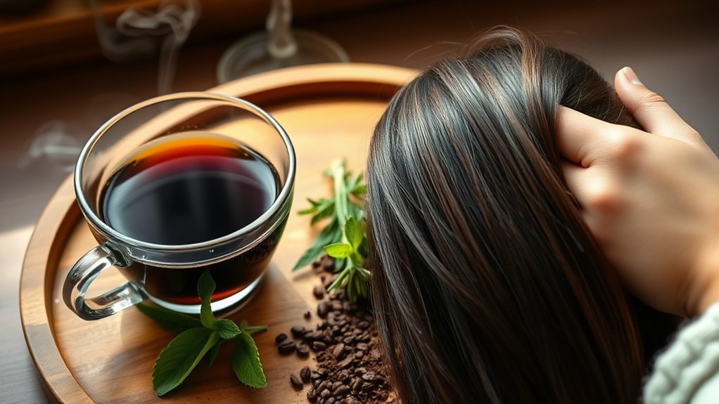 coffee promotes scalp health